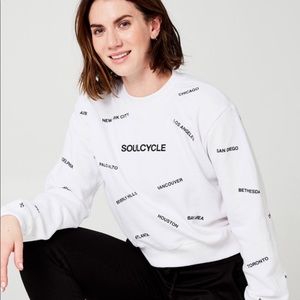 SOUL BY SOULCYCLE LAURA CROP REGIONS SWEATSHIRT